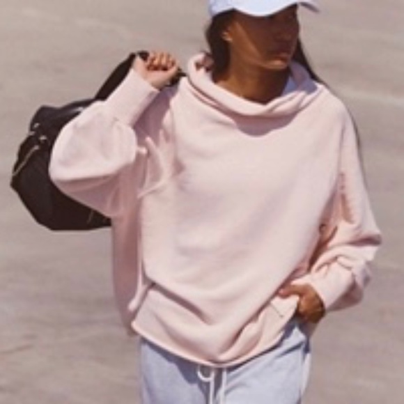 FP Movement by Free People Tops - CUTBACK MOCK NECK PULLOVER IN BALLET SLIPPER